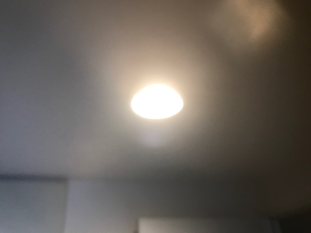 新しいダウンライトの写真